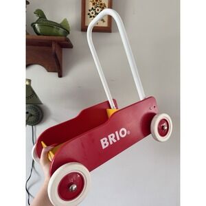 Brio Wooden Cart~Car~Vehicle~Walking Aid~Flatbed~Dolly~Montessori Toy Open Ended